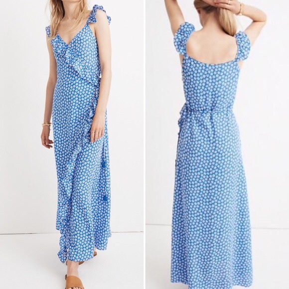 Madewell Dresses & Skirts - Madewell Plus Size 14 Mini Daisy Wrap Maxi Dress